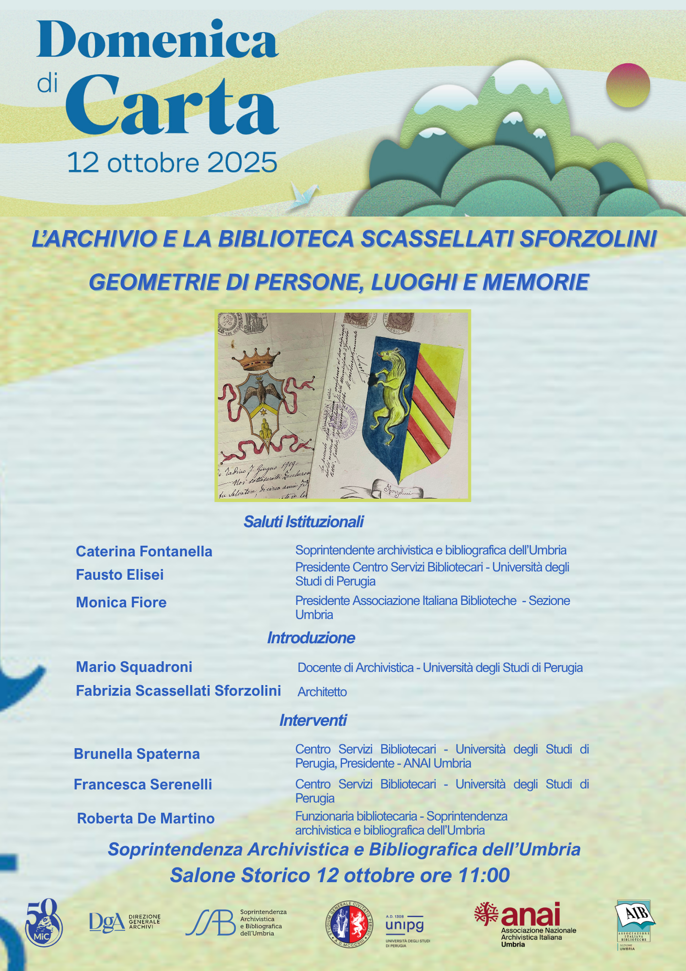 L’archivio e la biblioteca Scassellati Sforzolini - Geometrie di persone, luoghi e memorie